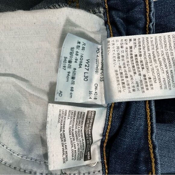 Levi's Jeans 721 High Rise Skinny Blue size 27 - Picture 9 of 11